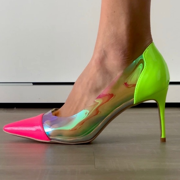 Multi Neon Heels - Picture 3 of 4
